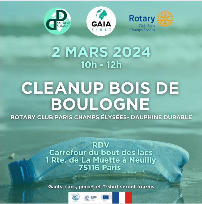 Operation clean-up Bois de Boulogne
