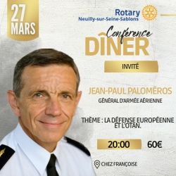 Invitation Dner-confrence Rotary Neuilly-sur-Seine-Sablons  27/03/2023